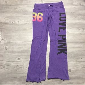 VS PINK Purple Lounge Sweatpants Boot Cut